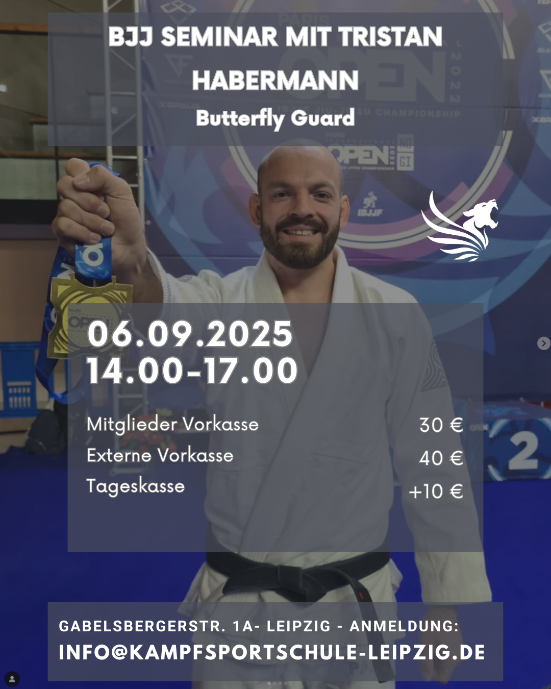 BJJ Seminar: Butterfly Guard mit Tristan Habermann